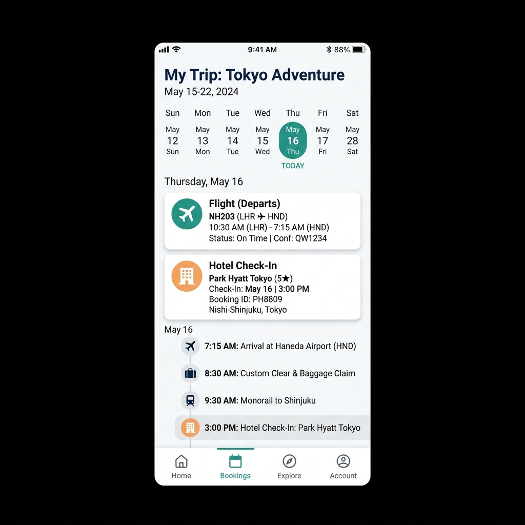 Schedule Screen